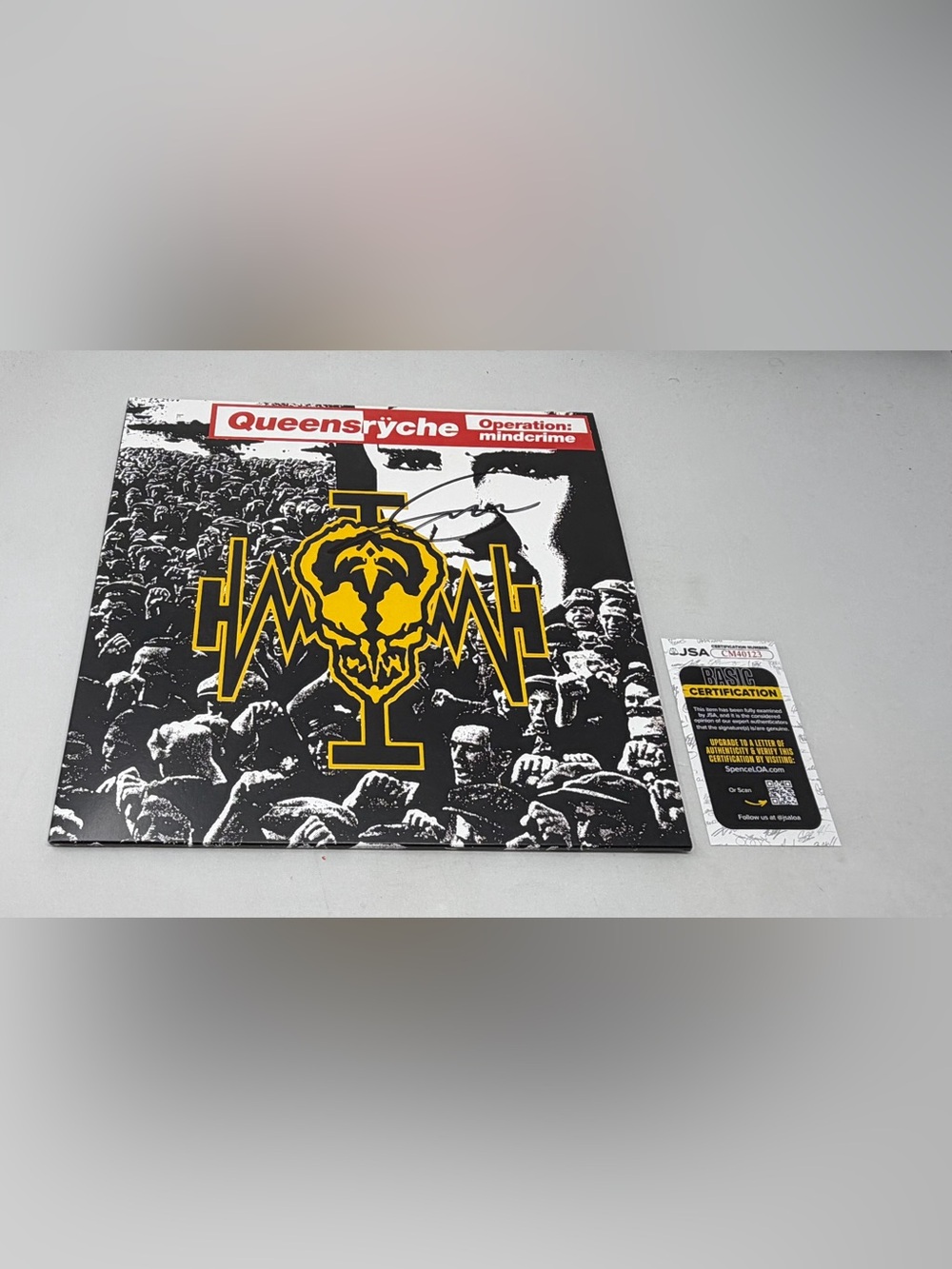 Geoff Tate signed Queensryche Operation Mindcrime Album JSA COA